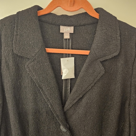 NWT - J Jill Blazer Sweater - Size L - Black - Picture 6 of 12